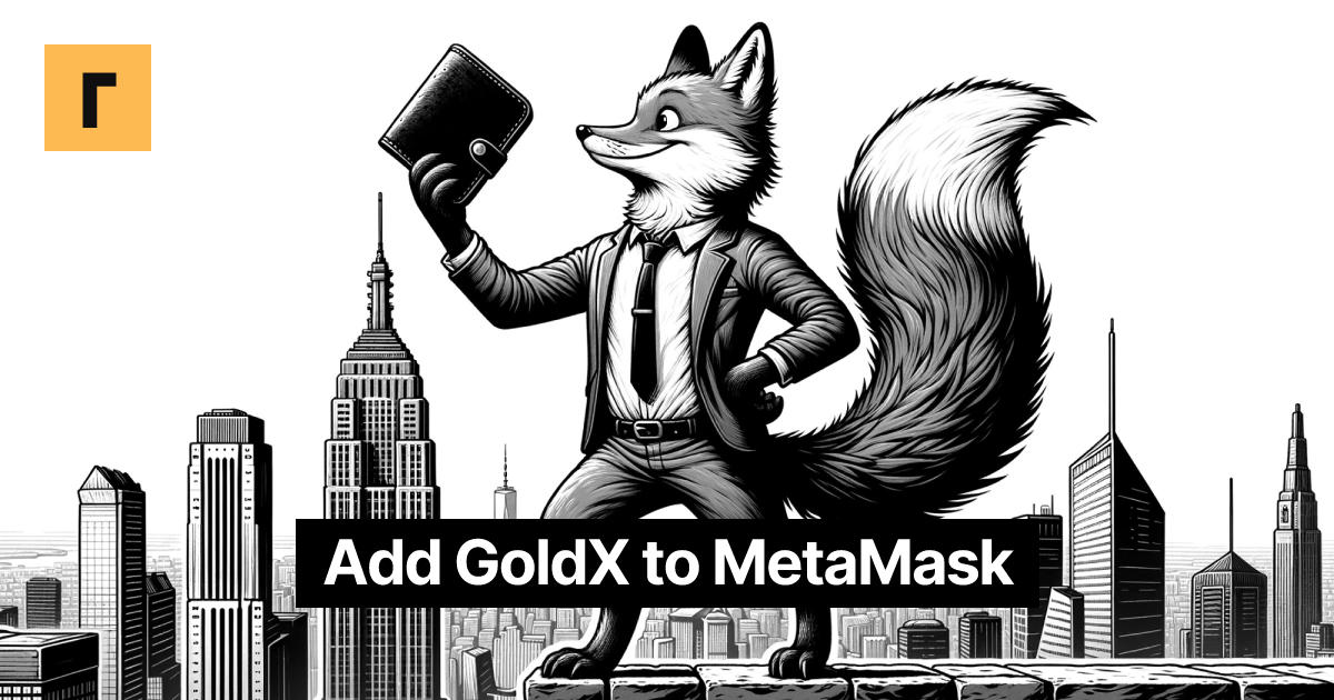 Add GoldX to MetaMask