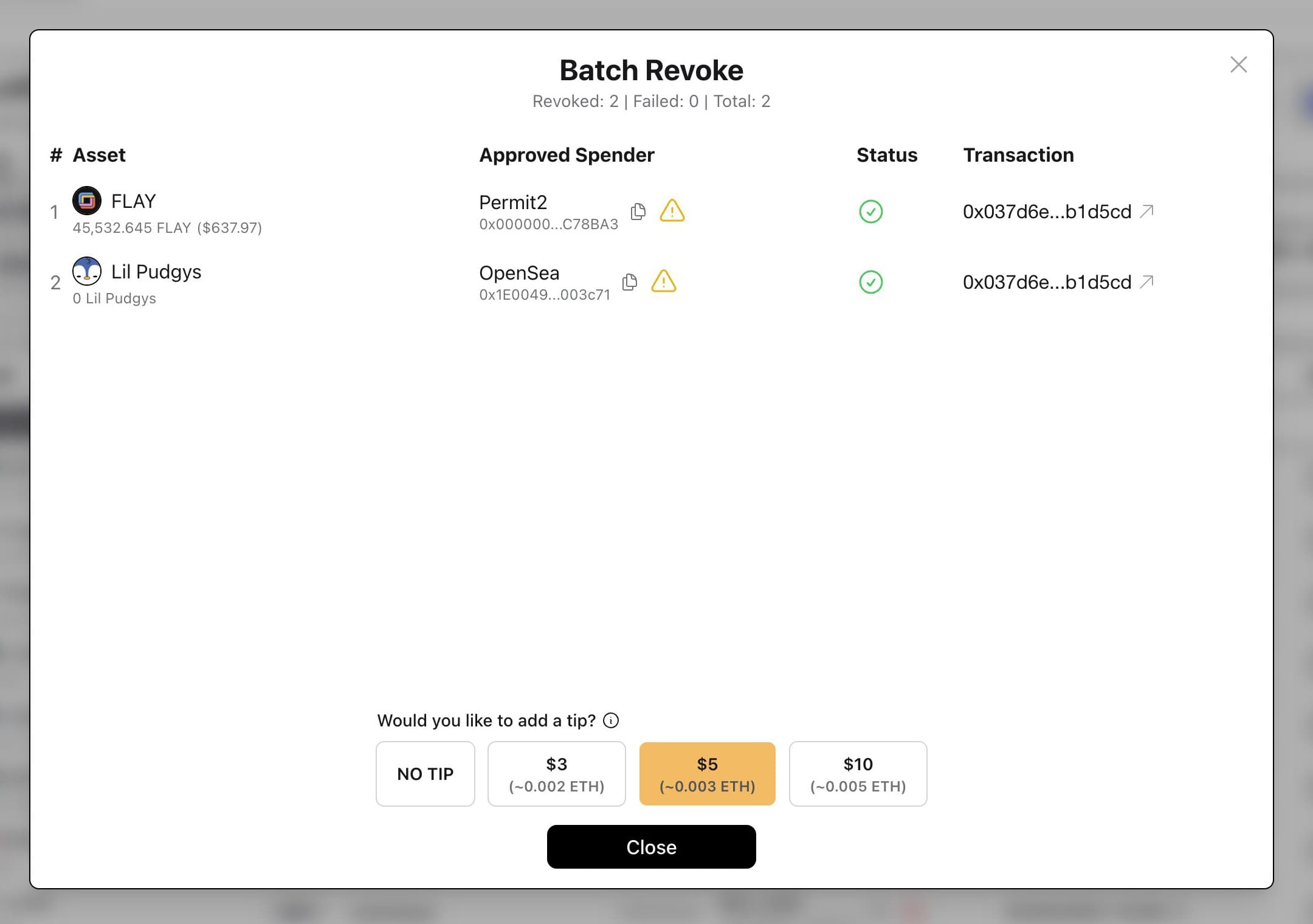 Batch Revoke